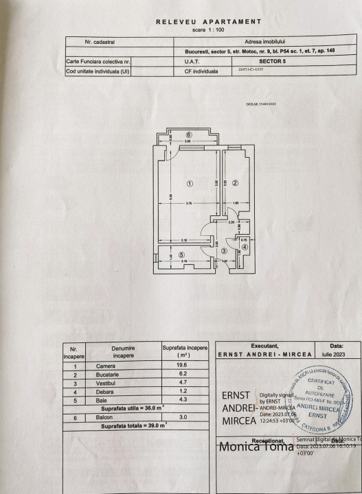 Sebastian*Decomandata*41 mp*Bloc 1987*Totul nou*Modern